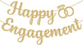 KatchOn Glitter Happy Engagement Banner 10 Ft, Engagement Party Decorations | by KatchOn