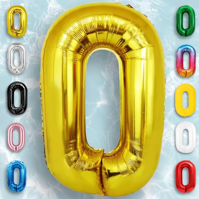 Black Number 0 to 9 Mylar Balloon 40 Inch - Image 6
