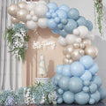 HILAVO Dusty Blue Balloon Arch Kit Fathers Day Retro Slate Light Pastel Blue by HILAVO