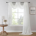 Bujasso White Lace Curtain 216 inches Long by Bujasso