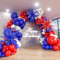 Red White and Blue Balloon Arch Kit by ADOINBY