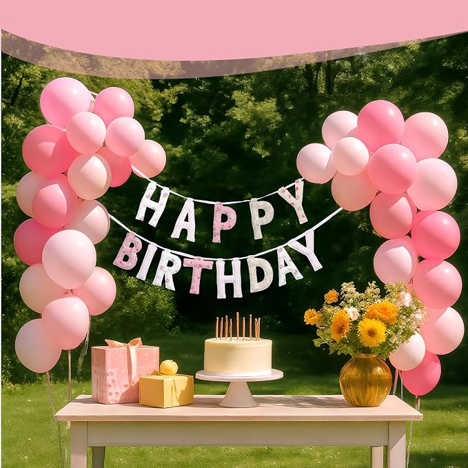 Pre-strung Happy Birthday Banner Sign Reusable Felt Happy Birthday Garland - Image 6