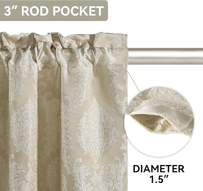 Loom and Mill Jacquard Damask Curtains - Image 7