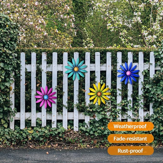 Giyyomtr Metal Flowers Wall Decor - Image 2
