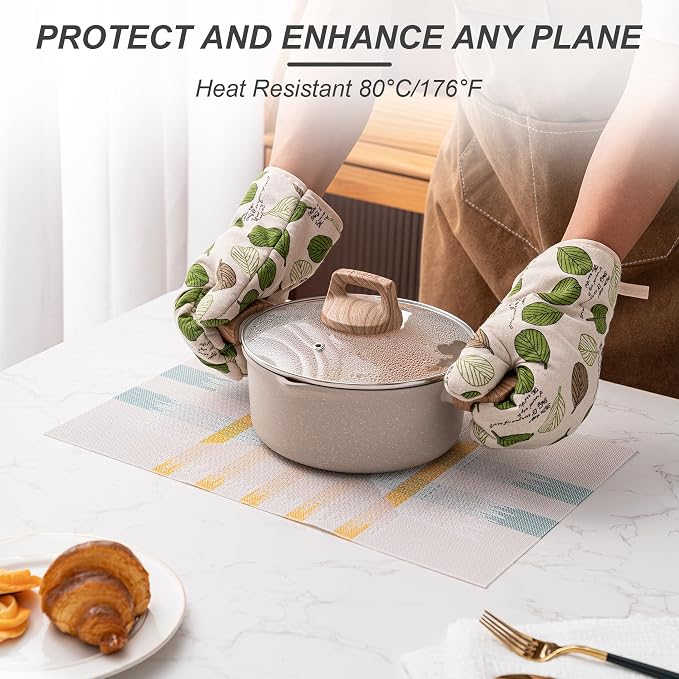 Placemats Set of 4 Washable Indoor | Outdoor Vinyl Place Mats - Image 5