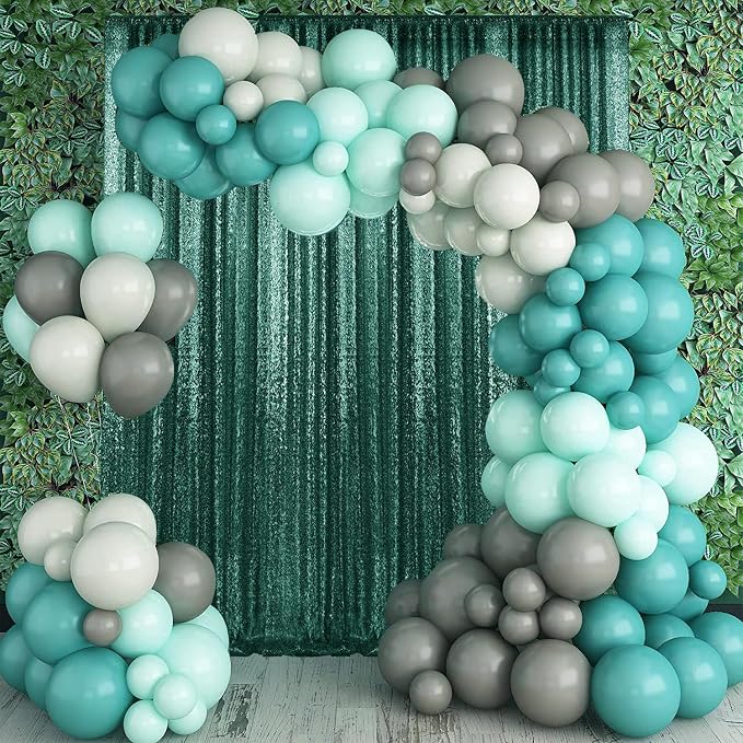2×8FT-4PCS Hunter Sequin Backdrop Curtains Panels, Photography Backdrop Glitter - Image 4