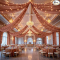 6 Panels Caramel Ceiling Drapes by Shillance