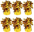 6 Pack Gold Balloon Weights Metallic Holder Anchors Balloon Holder Weights by Unknown