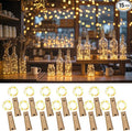 Dual Battery Pack LED Bottle Lights, 6.6ft 20led Double The Lighting Time, for Indoor and Outdoor use, for Christmas,(15 Pack, Warm White（Dual Battery Pack）)