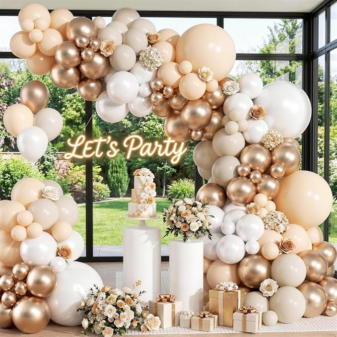 KARLURE Champagne Balloon Arch Kit Garland by KARLURE