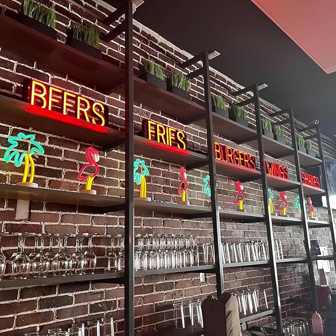 SpellBrite COLD BEER Sign | Beer-Related Sign with Neon Look, White LED Light Source | 16.8" x 15.0"