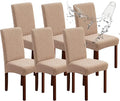 Waterproof Dining Room Chair Covers Set of 6 Slipcovers by Genina