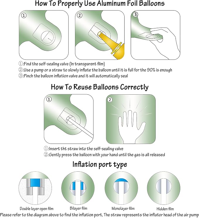 40" Olive green Number Balloon Helium Foil Mylar Balloon Birthday Digital 0 | - Image 3