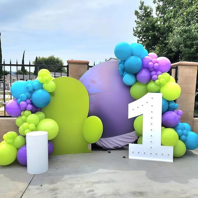 Pink Blue Purple Party Balloons - Image 6