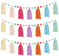 3 Pcs Macaron Pom Pom Tassel Garland Banner by Unknown