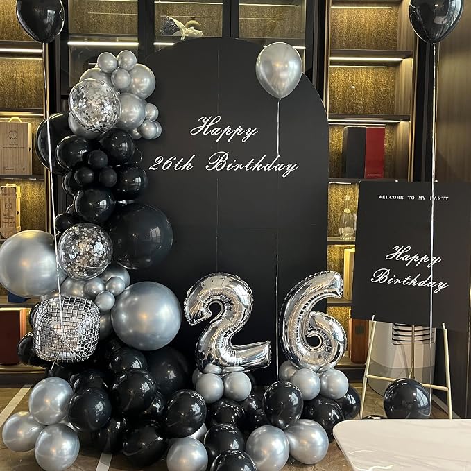 100pcs Metallic Silver Balloons 12 Inch Chrome Round Helium Balloons | Silver - Image 4