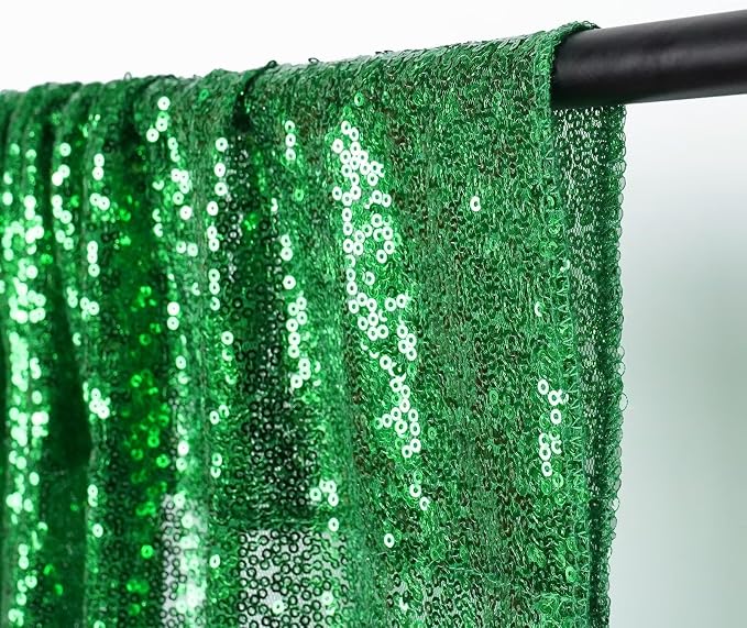 Eternal Beauty Green 3mm Sequin Backdrop 8x10 Ft - Image 8