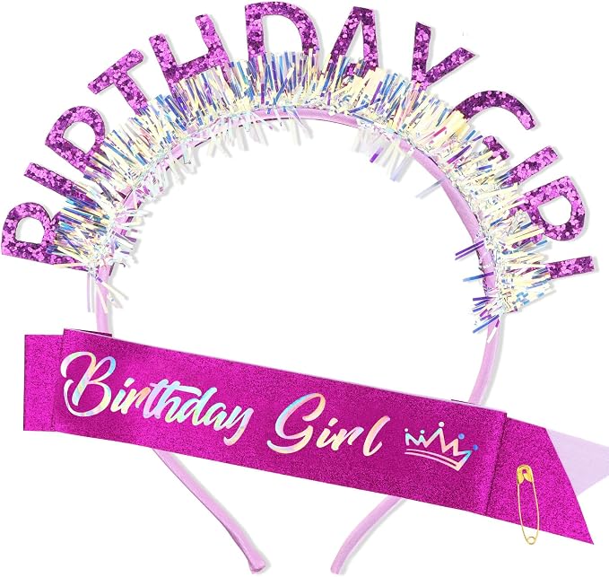 CIEHER Birthday Girl Headband Birthday Crown by CIEHER