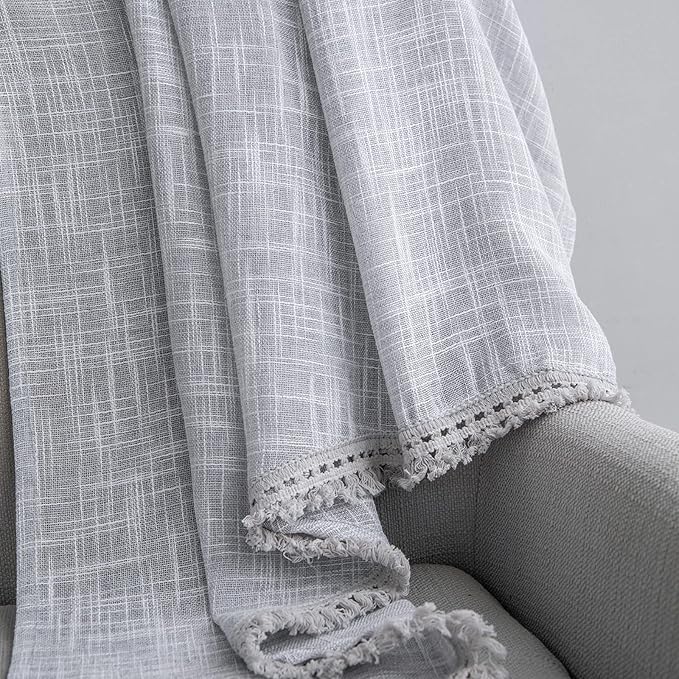 Beda Home Tassel Linen Textured Swag Curtain Valance - Image 4
