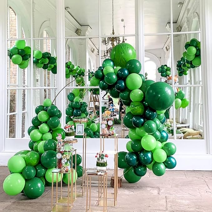 Green Balloons 12 inch, Baby Shower Party Decorations - Image 3