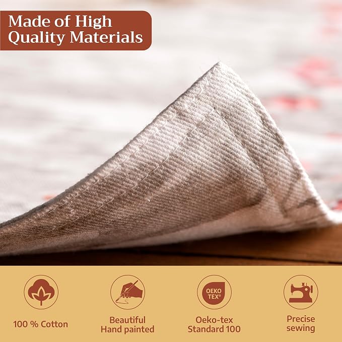 Maison d' Hermine Placemats Set of 4 Reusable 100% Cotton | Cloth Place Mats - Image 3