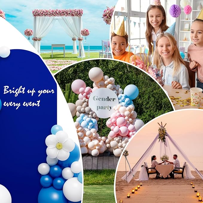LEBENGURU Upgraded 6FT Wedding Arch Cover, Royal Blue Spandex Fitted Arch Backdrop Cover, Round Top Chiara Stand Covers for Birthday Party Baby Shower Banquet Balloon Décor