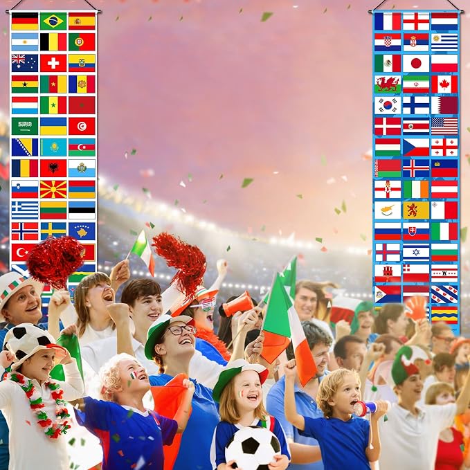 Tatuo 2 Pcs International World Flags Decorations, International Welcome Porch - Image 7
