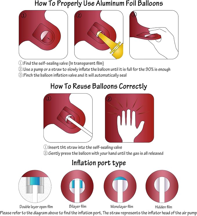 Number 2 Balloons 40 Inch Wine Red Burgundy Foil Number Balloon 2 | Wine Red - Image 3