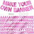 BEISHIDA Double-sided Pink 116PCS A-Z DIY Letter Custom Banner Party Decor | by Beishida