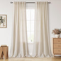Nanspring Modern Farmhouse Decor Curtains 96 Inches Long by Nanspring