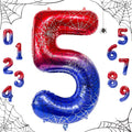 40 Inch Spider Number 5 Foil Balloons by TNCDJKPA
