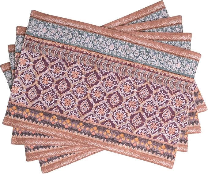 Maison d' Hermine Placemats Set of 4 Reusable 100% Cotton | Cloth Place Mats by MaisondHermine