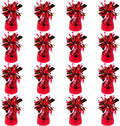 16 Pack Red Balloon Weights Metallic Holder Anchors Balloon Holder Weights by Unknown