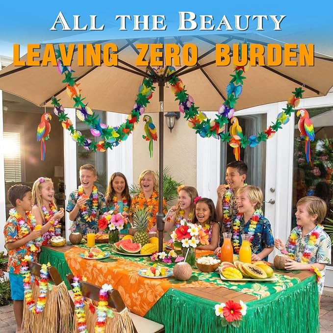 FUTUREPLUSX 2 Pack Tropical Garland Party Decorations, 20ft Summer Banner | - Image 6