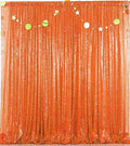 Orange Sequin Backdrop for Thanksgiving 10FTx10FT | 1 Panel, Glitter Vibrant by HMQIANG