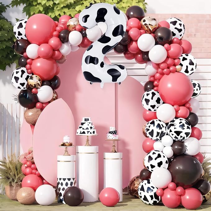 Cow Print Number 2 Balloon, Large 40 Inch Cow Number Birthday Balloons - Image 6