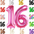 KatchOn Giant Pink 16 Balloon Numbers Foil 40 Inch 16 Birthday Decorations | by KatchOn
