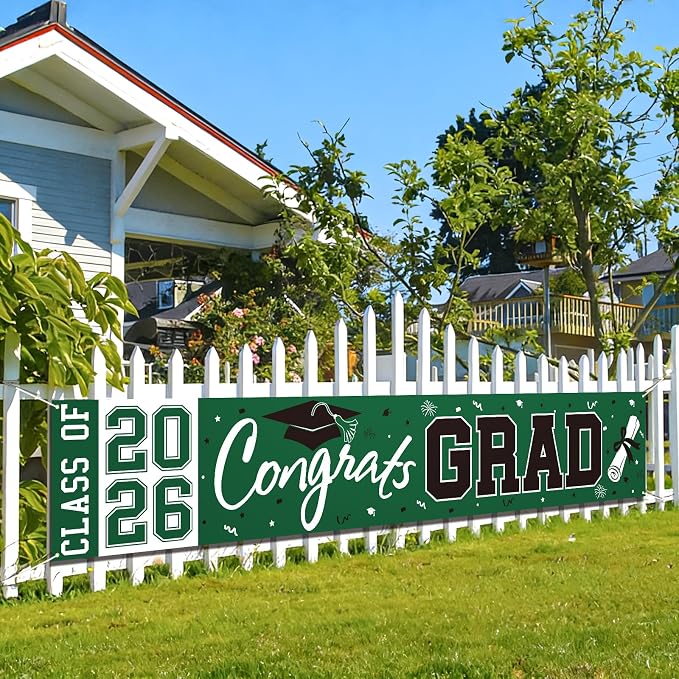 2026 Graduation Yard Sign, Large Congrats Grad Yard Banner Class of 2026 Banner by Pedel