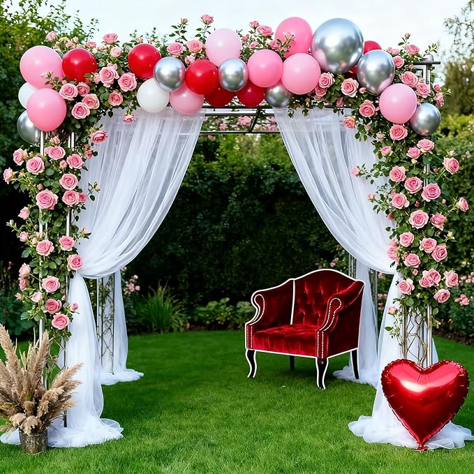 100pcs 5 Inch Small Red Balloons | 5” Mini Red Party Balloons Kit - Image 6
