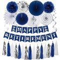 Blue Silver Retirement Party Decorations by Trgowaul