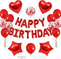CANREVEL Happy Birthday Banner Decoration + 30pcs Star Balloons, by CANREVEL