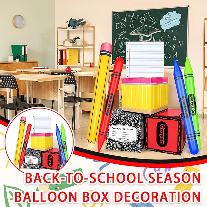 Denylo pro 8 Pcs Back to School Balloon Box Decoration - Image 5