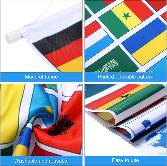 Tatuo 2 Pcs International World Flags Decorations, International Welcome Porch - Image 3