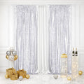 Eternal Beauty Silver 3mm Sequin Backdrop 2x8 Ft 2 Pack Wedding | Dense Sparkle by EternalBeauty