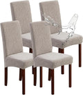 Waterproof Dining Chair Covers Set of 4 Parsons Chair Slipcovers | Double by Genina