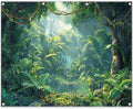 Fabric 10x8ft Jungle Forest Photography Backdrop Rainforest Banner | Tropical by ZTHMOEBACKDROP
