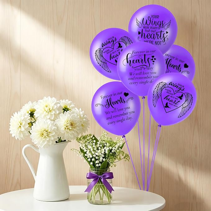60 Pcs Memorial Balloons 12 Inch Latex Balloons - Image 3