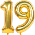 40 Inch gold Number Balloons 19 Helium Foil Mylar Balloon | Birthday Party by Exquisitehighqualitypartydecorationstomeetyoureveryneed%EF%BC%81
