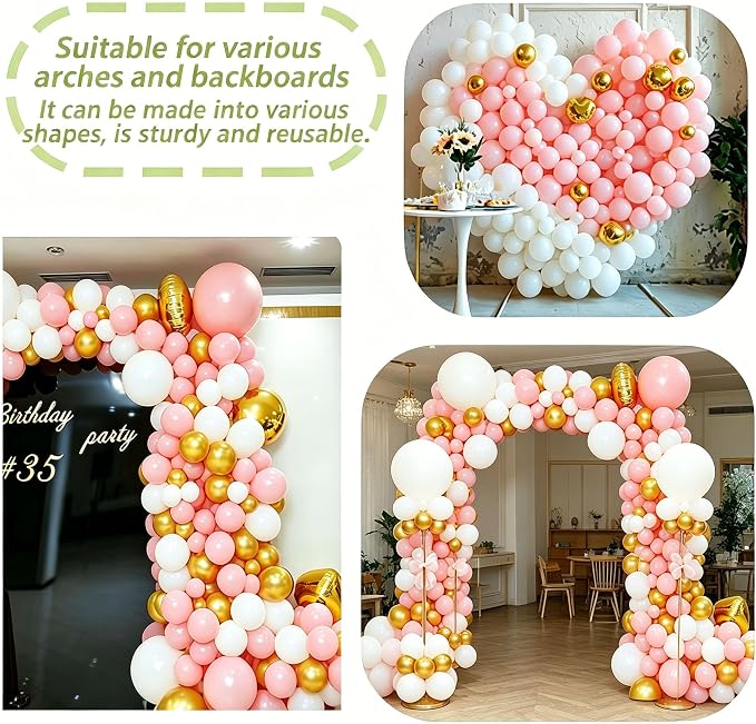 20 Pack Clips for Balloon Arch & 100 Pcs Long Skinny Balloons - Image 5