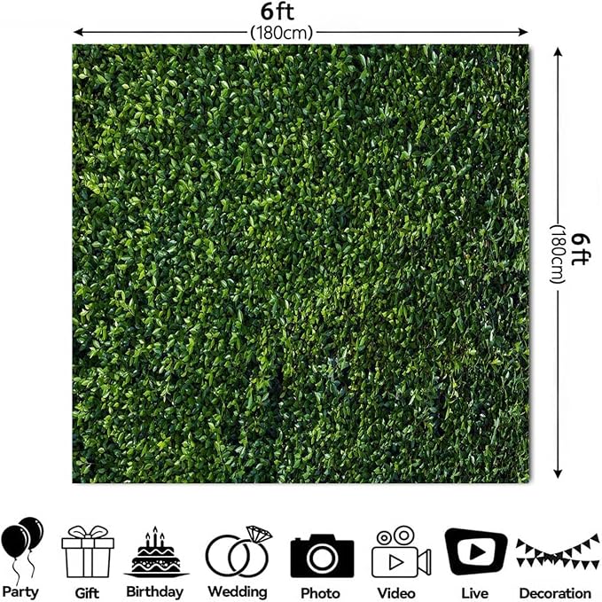 Nature Spring 3D Green Leaves Theme Photo Background Wedding Birthday Party - Image 2